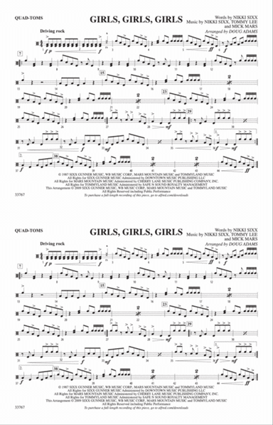 Girls, Girls, Girls: Quad-Toms