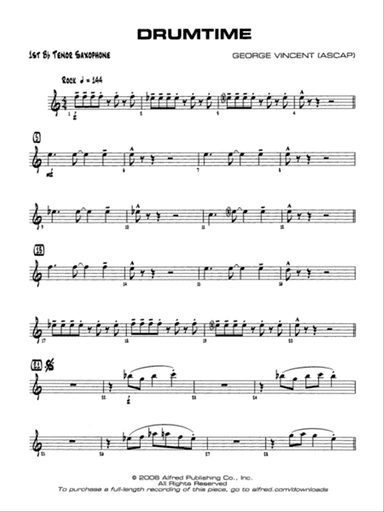 Drumtime: B-flat Tenor Saxophone