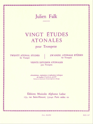 20 Etudes Atonales (trumpet Solo)