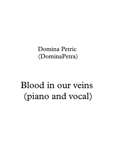 Blood in our Veins