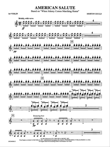American Salute: 1st Violin