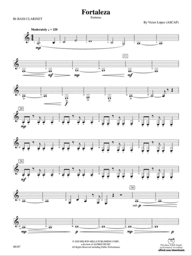Fortaleza: B-flat Bass Clarinet