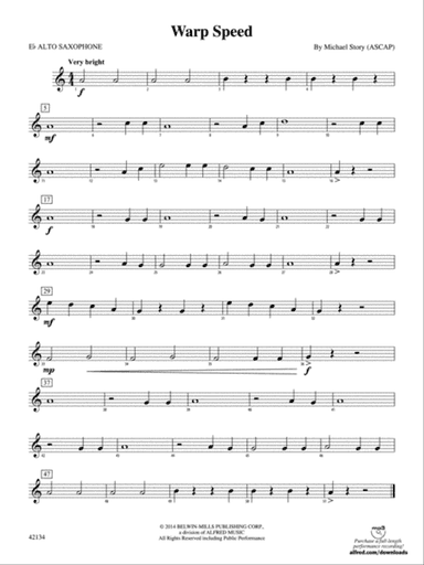Warp Speed: E-flat Alto Saxophone