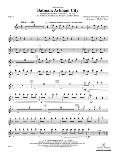 Batman: Arkham City, Selections from: Flute