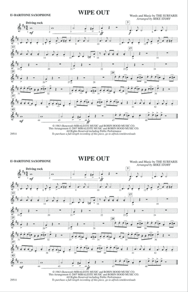 Wipe Out: E-flat Baritone Saxophone
