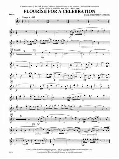 Flourish for a Celebration: Oboe