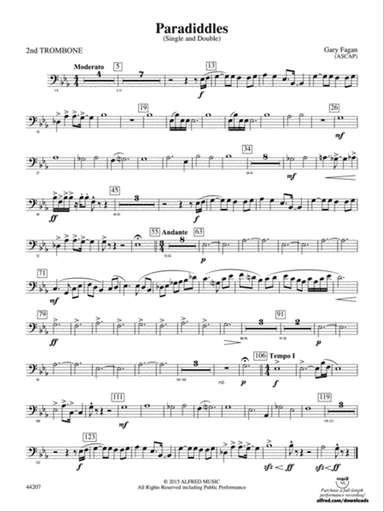 Paradiddles: 2nd Trombone