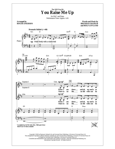 You Raise Me Up (arr. Roger Emerson)