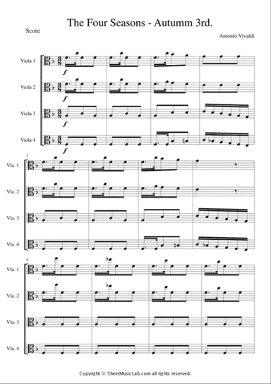The Four Seasons - Autumn 3rd Movement