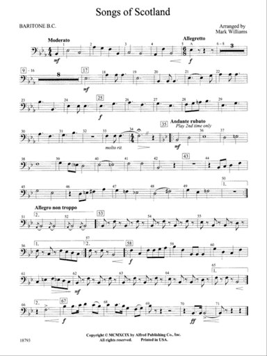 Songs of Scotland: Baritone B.C.