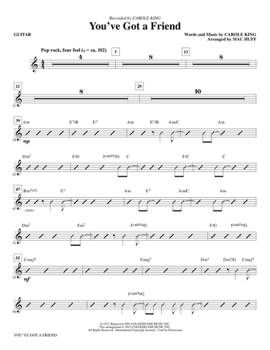 You've Got a Friend - Guitar