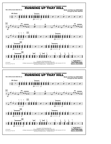 Running Up That Hill (arr. Paul Murtha) - Multiple Bass Drums