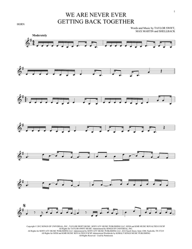 We Are Never Ever Getting Back Together