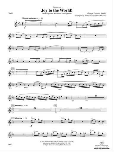 Joy to the World: Oboe