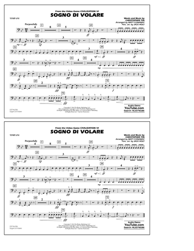 Sogno di Volare (from Civilization VI) (arr. Matt Conaway) - Timpani