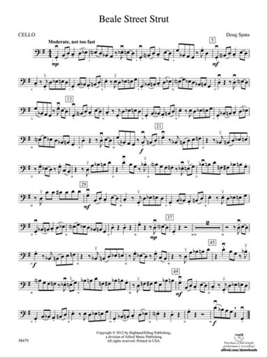 Beale Street Strut: Cello