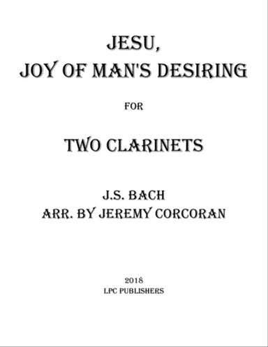 Jesu, Joy of Man's Desiring for Two Clarinets