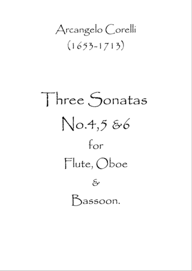 Three Sonatas No.4,5 & 6