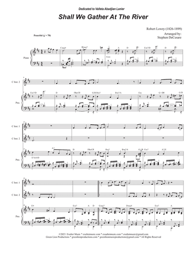 Shall We Gather At The River (Duet for C-Instruments)