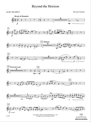 Beyond the Horizon: 3rd B-flat Trumpet