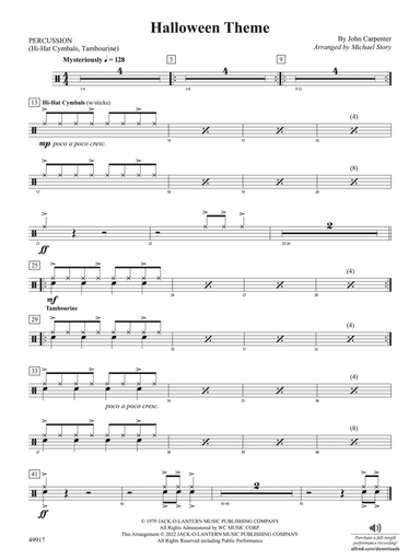 Halloween Theme: 1st Percussion