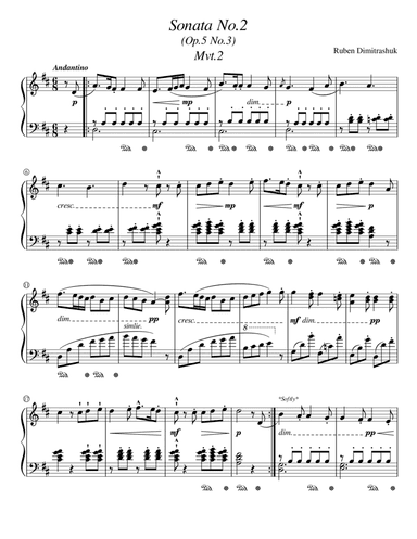 Sonata No.2 - (Mvt.2) Ruben Dimitrashuk