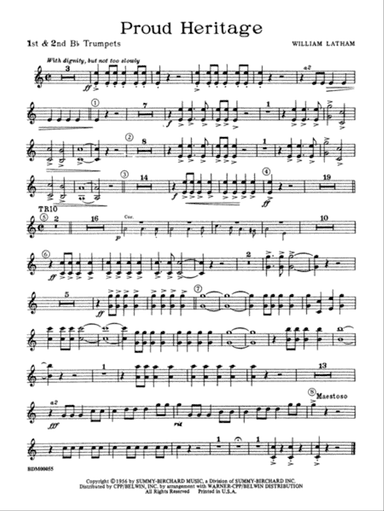 Proud Heritage: 1st & 2nd B-flat Trumpets