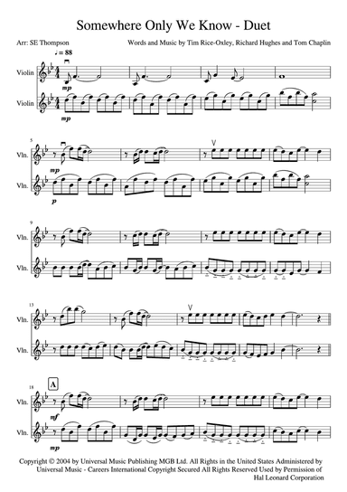 Somewhere Only We Know