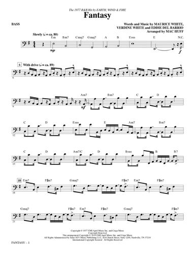 Fantasy (arr. Mac Huff) - Bass