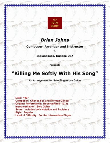 Killing Me Softly With His Song