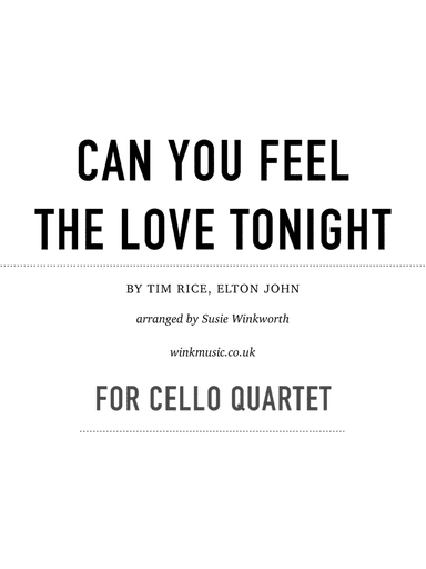 Can You Feel The Love Tonight