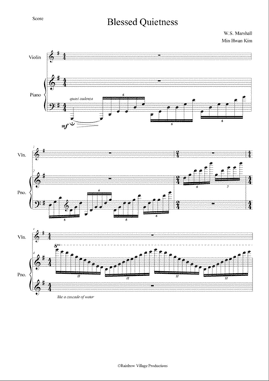 Blessed Quietness (Violin and Piano)