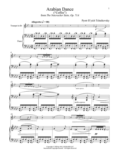 Arabian Dance (Coffee), Op. 71a (from The Nutcracker)