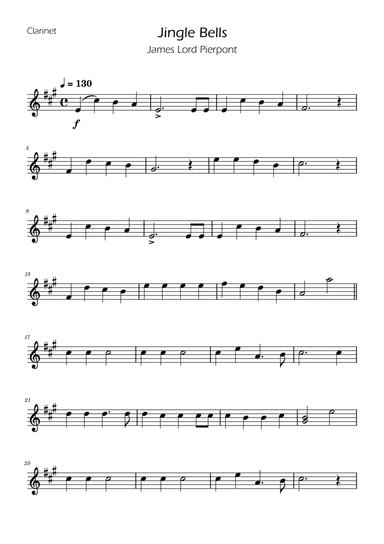 Jingle Bells - Clarinet Solo