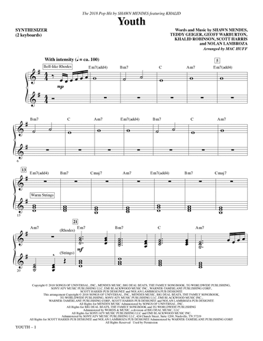 Youth (feat. Khalid) (arr. Mac Huff) - Synthesizer