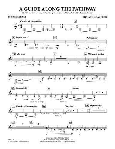 A Guide Along The Pathway - Bb Bass Clarinet