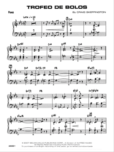 Trofeo de Bolos: Piano Accompaniment