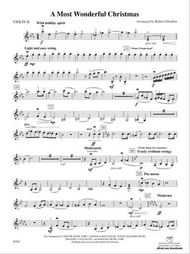 A Most Wonderful Christmas: 2nd Violin