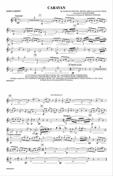 Caravan: 2nd B-flat Clarinet