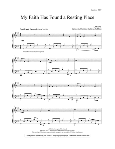 My Faith Has Found a Resting Place