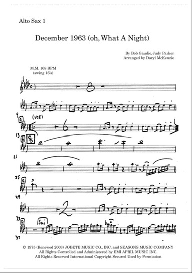 December 1963 (oh, What A Night)