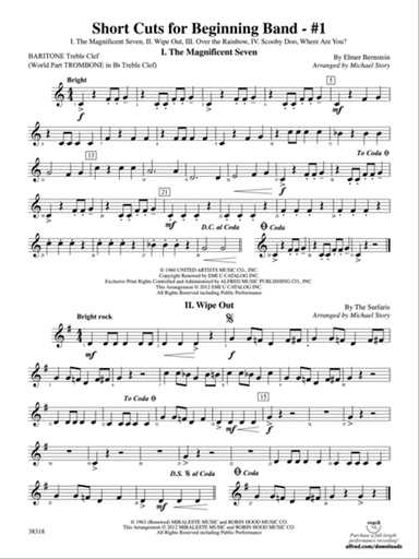 Short Cuts for Beginning Band -- #1: Baritone T.C.