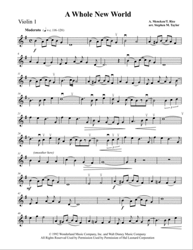 A Whole New World (from 'Aladdin')