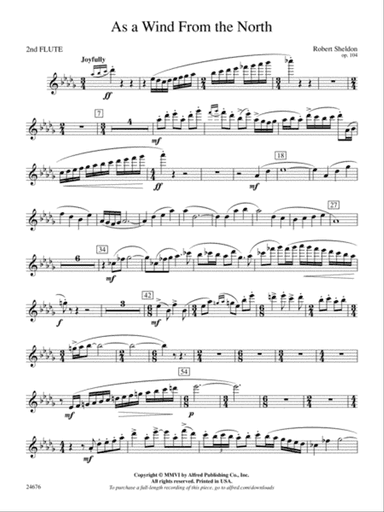 As a Wind from the North: 2nd Flute