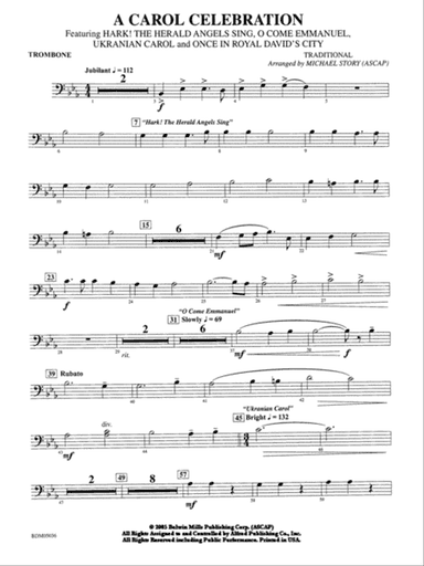 A Carol Celebration: 1st Trombone