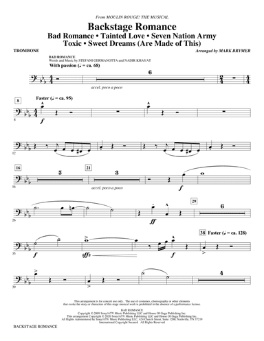 Backstage Romance (from Moulin Rouge! The Musical) - Trombone