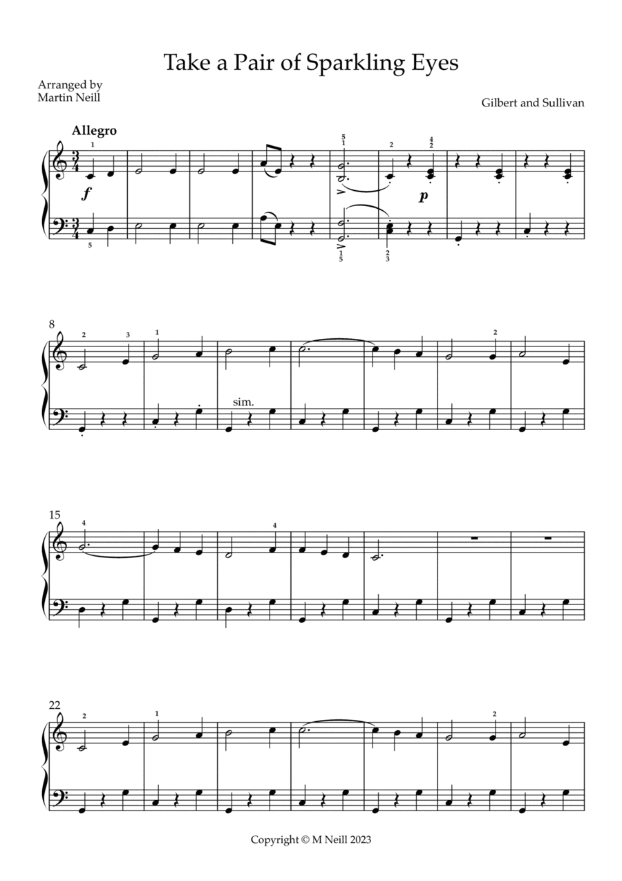 Take a Pair of Sparkling Eyes