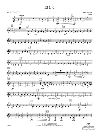 El Cid: Baritone T.C.