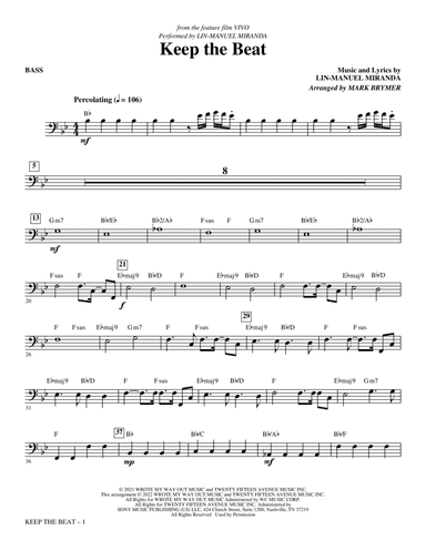 Keep The Beat (from Vivo) (arr. Mark Brymer) - Bass