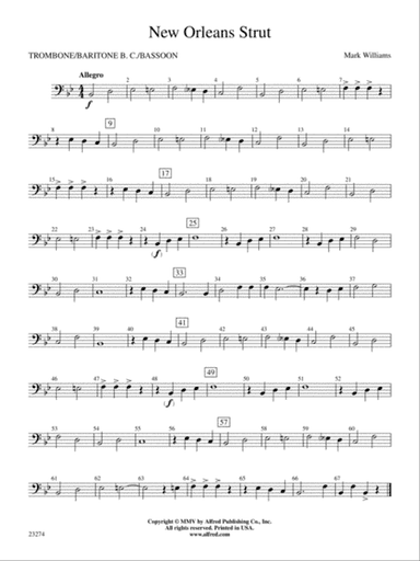 New Orleans Strut: 1st Trombone
